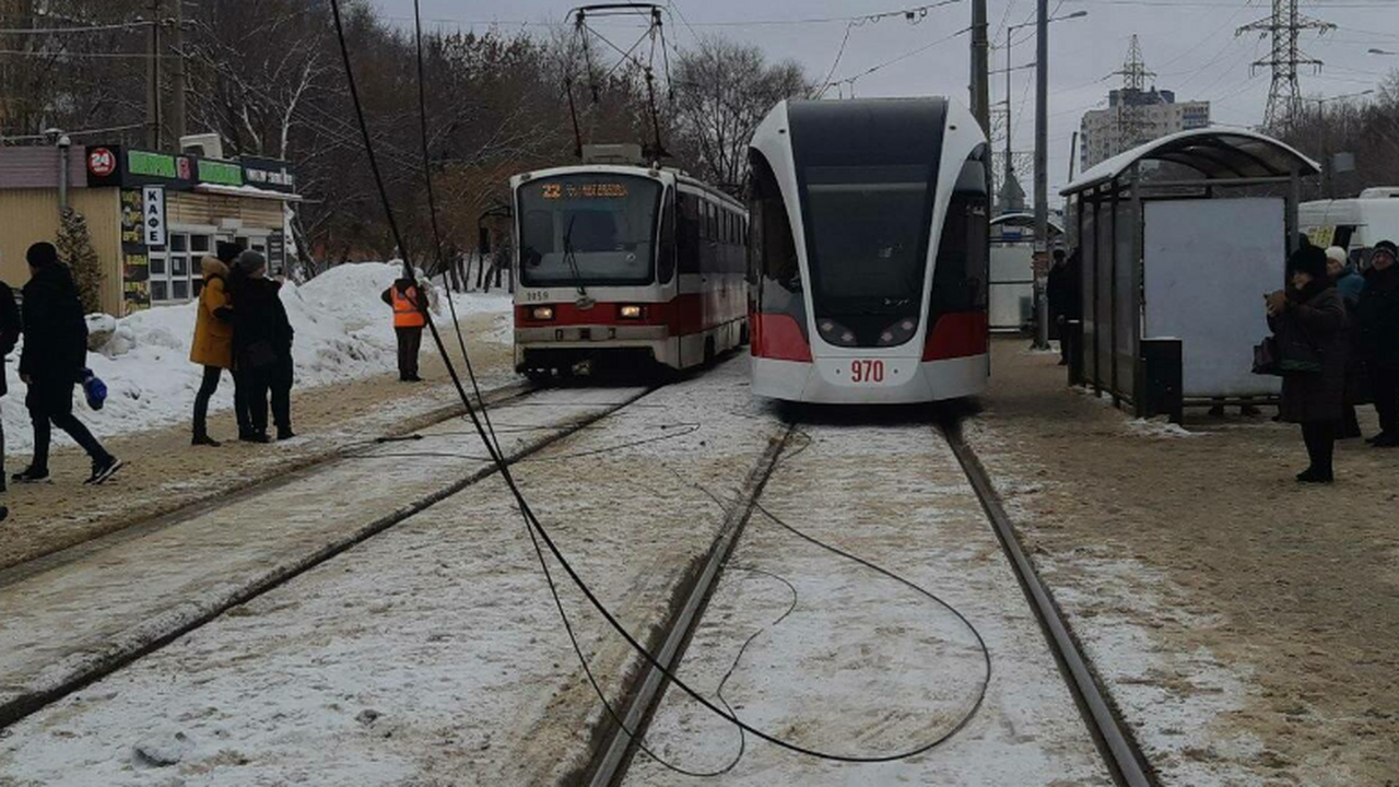 В Самаре 20 января встало движение трамваев на ...