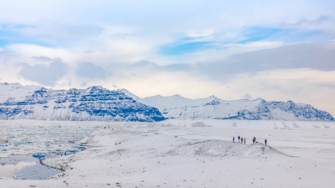 Керн осадочных пород из-под ледового щита Антар...