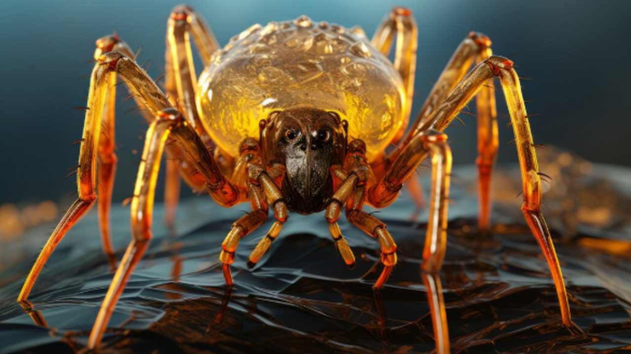 В янтаре возрастом около 99 миллионов лет учены...