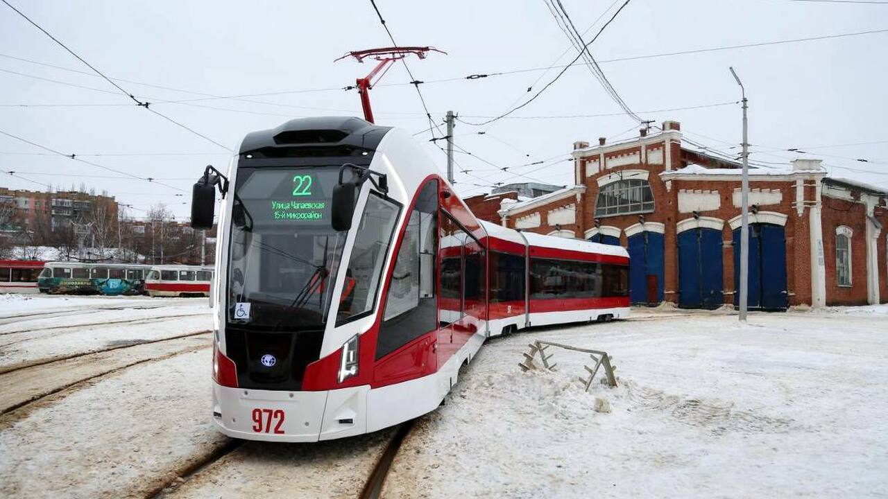 Трамваи № 7, 21, 22, 24, 25 в Самаре вернулись к обычным маршрутам Движение по Демократической и Ташкентской восст...