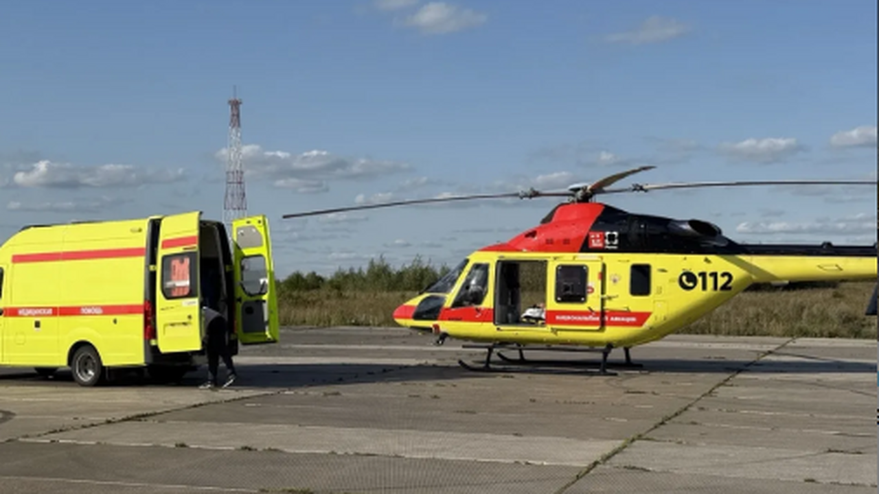 Эвакуация проводилась на специально оборудованн...