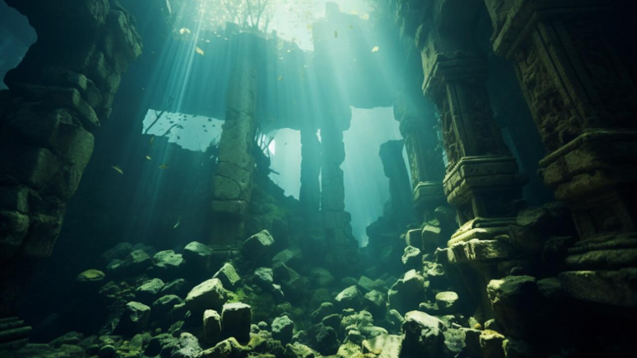 Ученые изучают гидротермальное поле Lost City с...