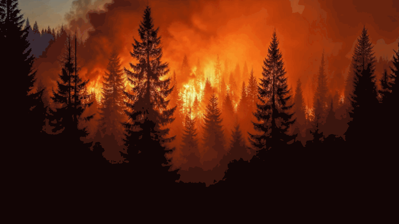 Следы обугленной древесины показали, что лесные...