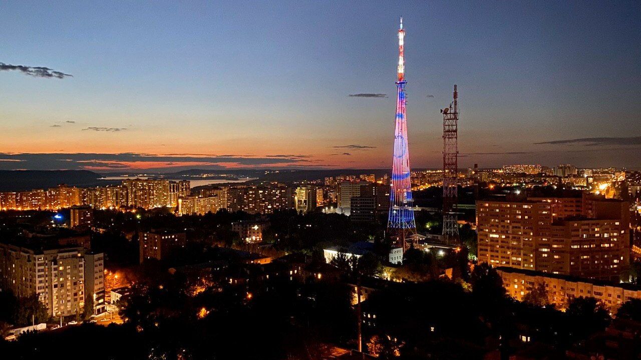 В Самаре телебашня покажет поздравления ко Дню народного единства Акция начнется с наступлением сумерек