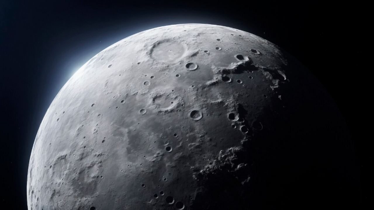 Столкновение весной 2024 года оставило на Луне заметный крупный след На Луне обнаружен новый кратер диаметром 225 ме...