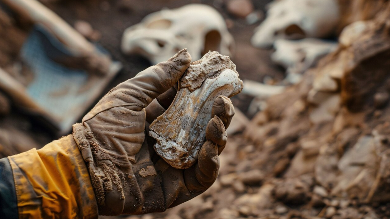 Ученые ведут исследования древних отложений в о...