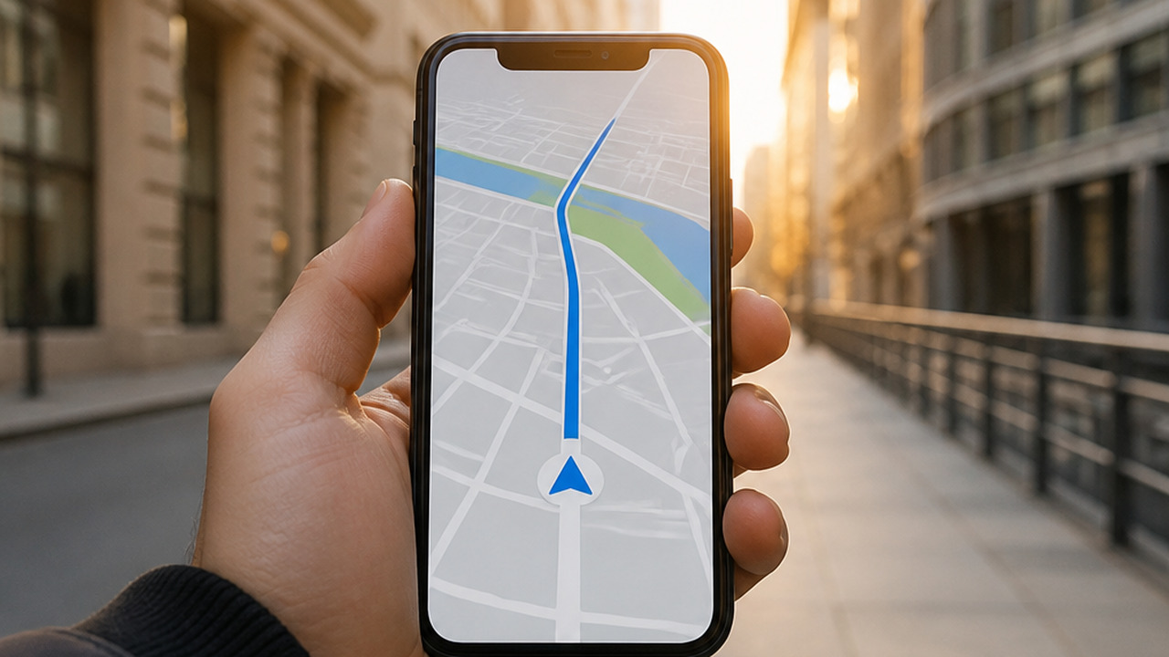 В России создана навигационная система MegaVPS без спутников и интернета A smartphone navigation app showcasing a unique...