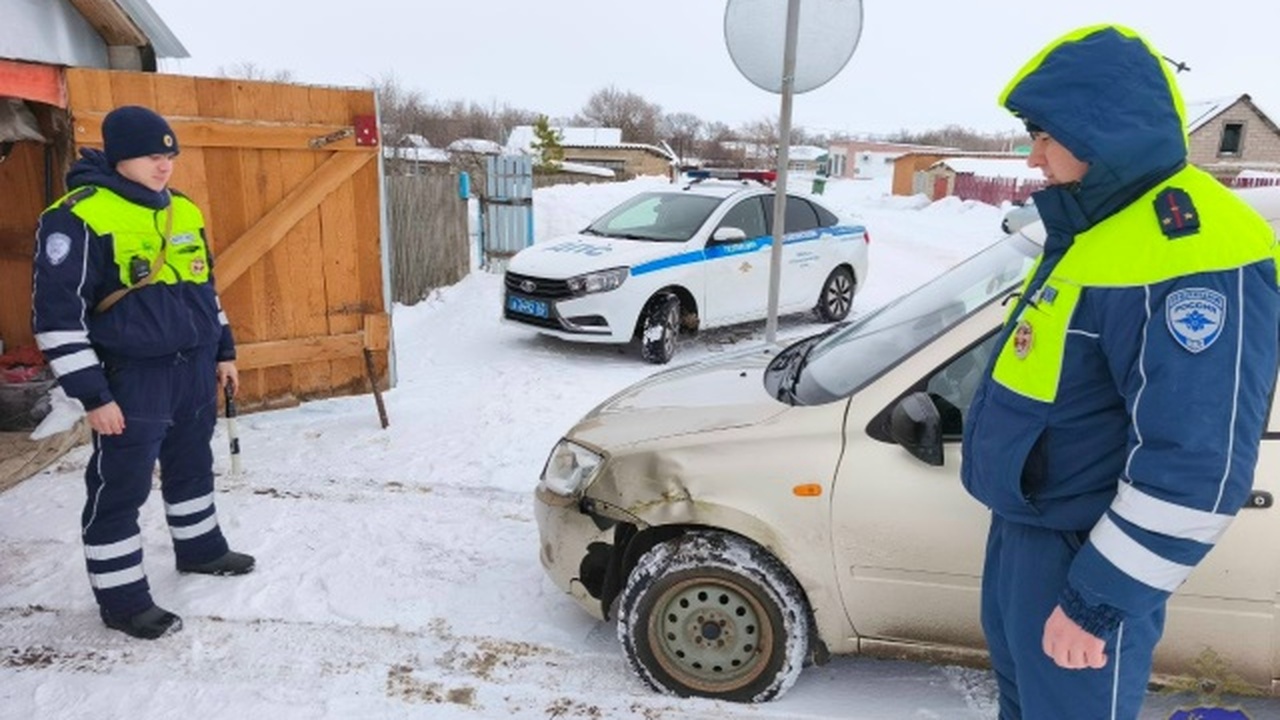 Водитель пытался скрыть автомобиль в гараже