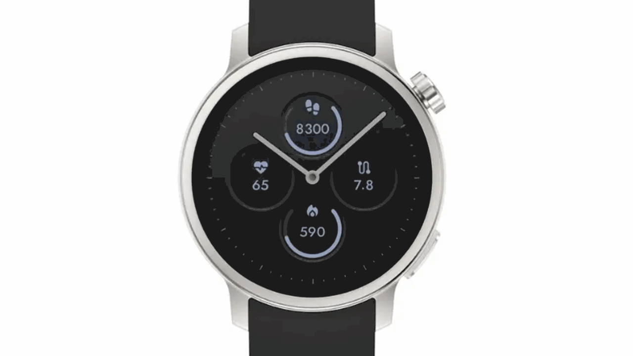 Karada Mate Watch от Sharp получил контроль калорий и гидратации Для этого используется датчик биоэлектрического...
