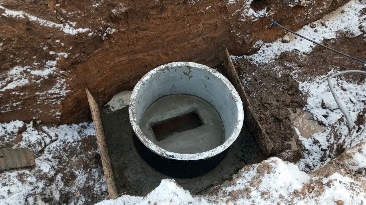 Работы велись открытым способом в траншее