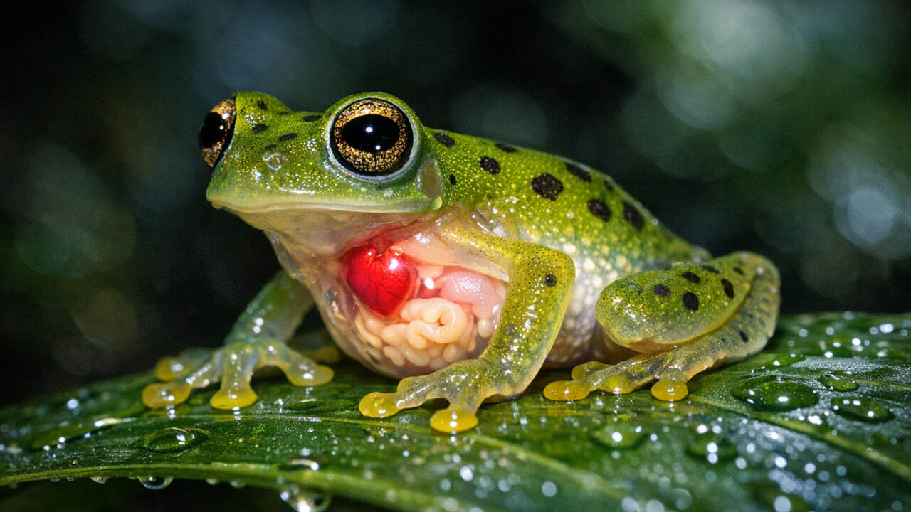 Ученые описали новый вид стеклянных лягушек и н...