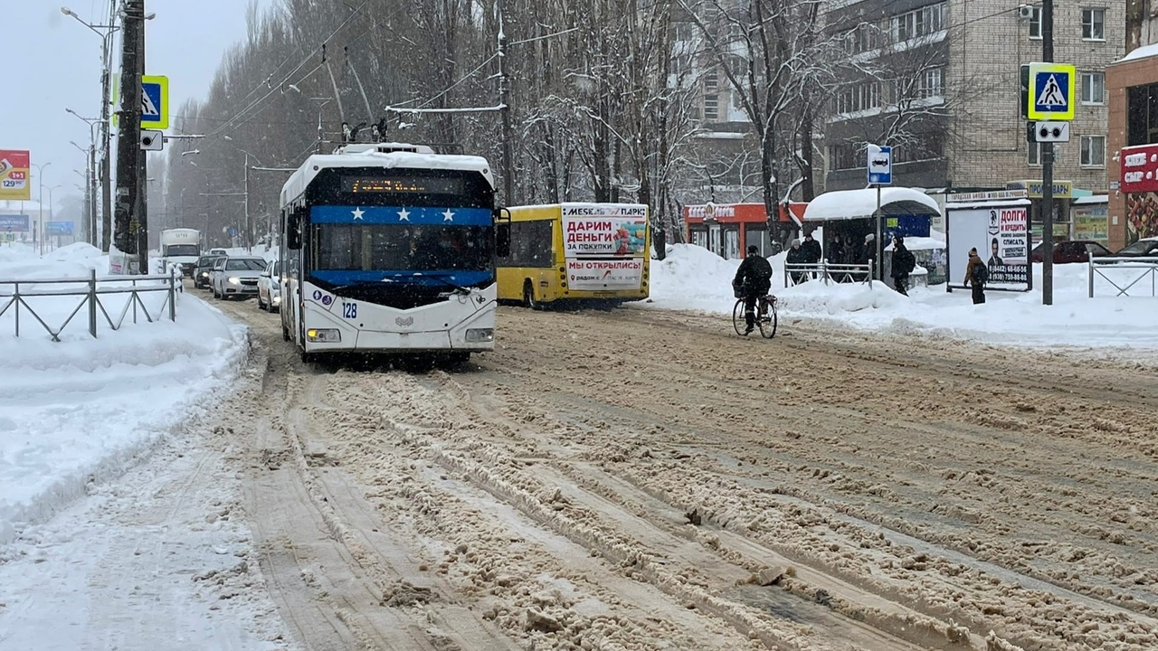 Работа общественного транспорта в Тольятти 