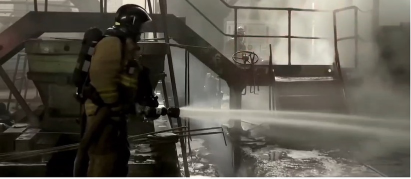 Произошло горение масла в производственном поме...