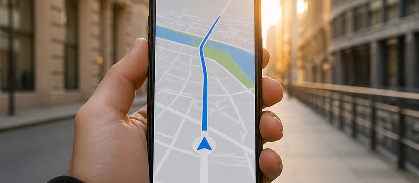В России создана навигационная система MegaVPS без спутников и интернета A smartphone navigation app showcasing a unique...