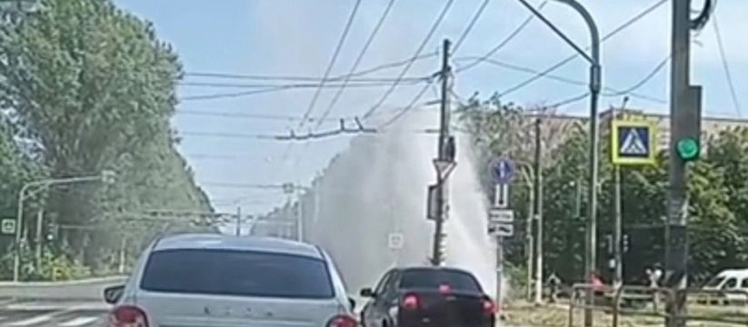 Прорвало землю: В Тольятти забил гигантский фонтан