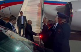 Кремль опубликовал кадры прибытия Владимира Пут...
